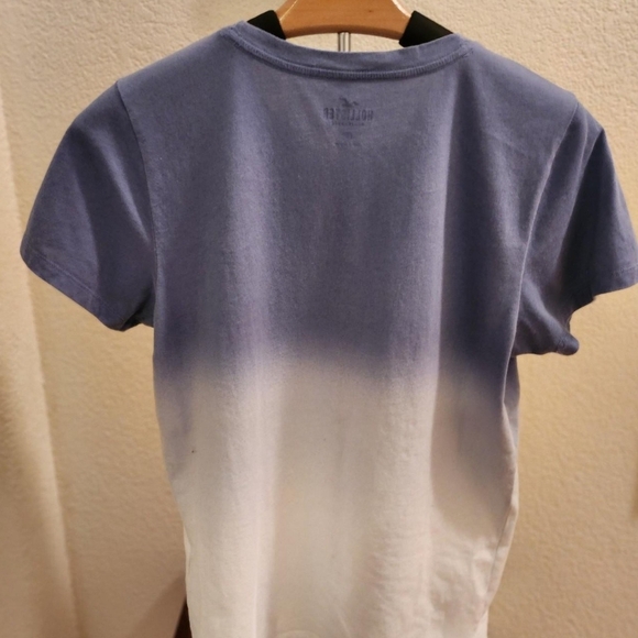 VINTAGE Y2K Coastal HOLLISTER Blue and White OMBRE  T-Shirt, GUC, Medium - Picture 4 of 6